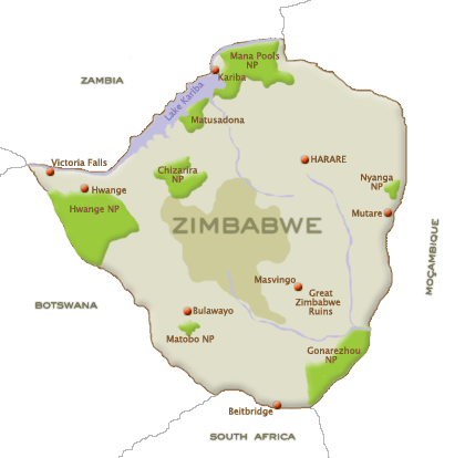 Zimbabwe Map
