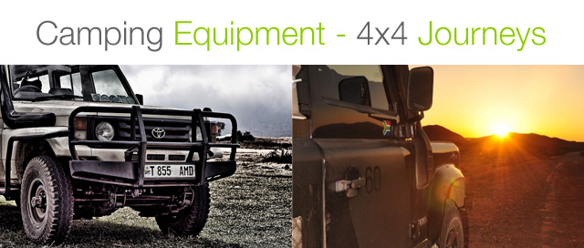 camping gear 4x4 trips in africa