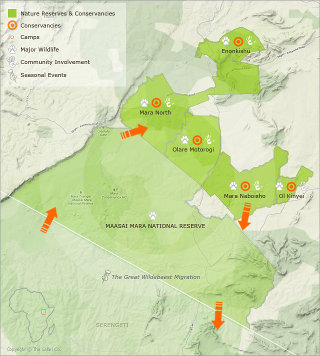 Map of Masai Mara | Mara Conservancies