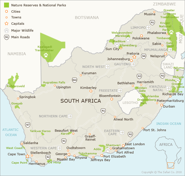 South Africa Map